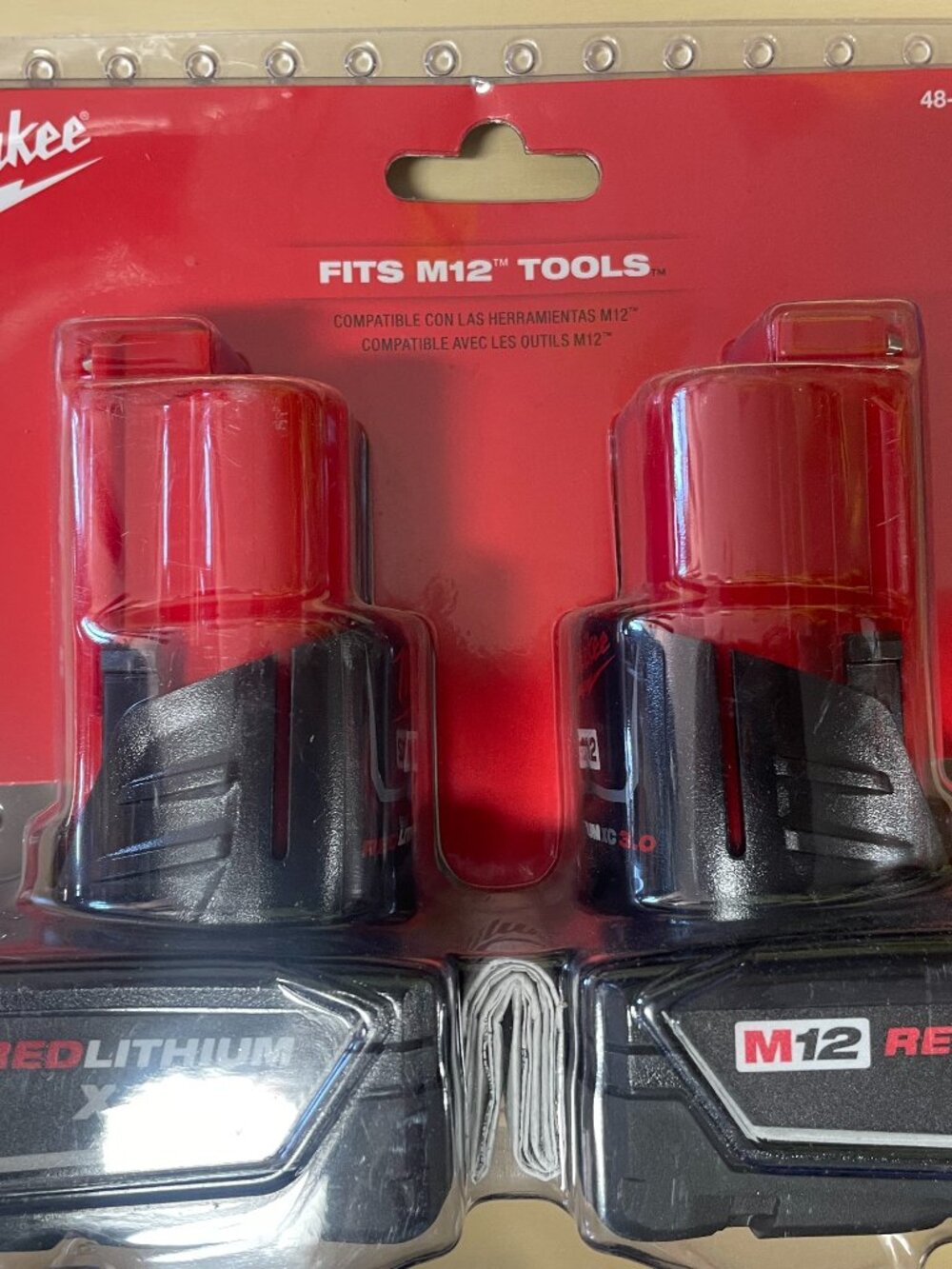 Milwaukee M12 RED LITHIUM XC 3.0 Ah Extended Capacity Batteries